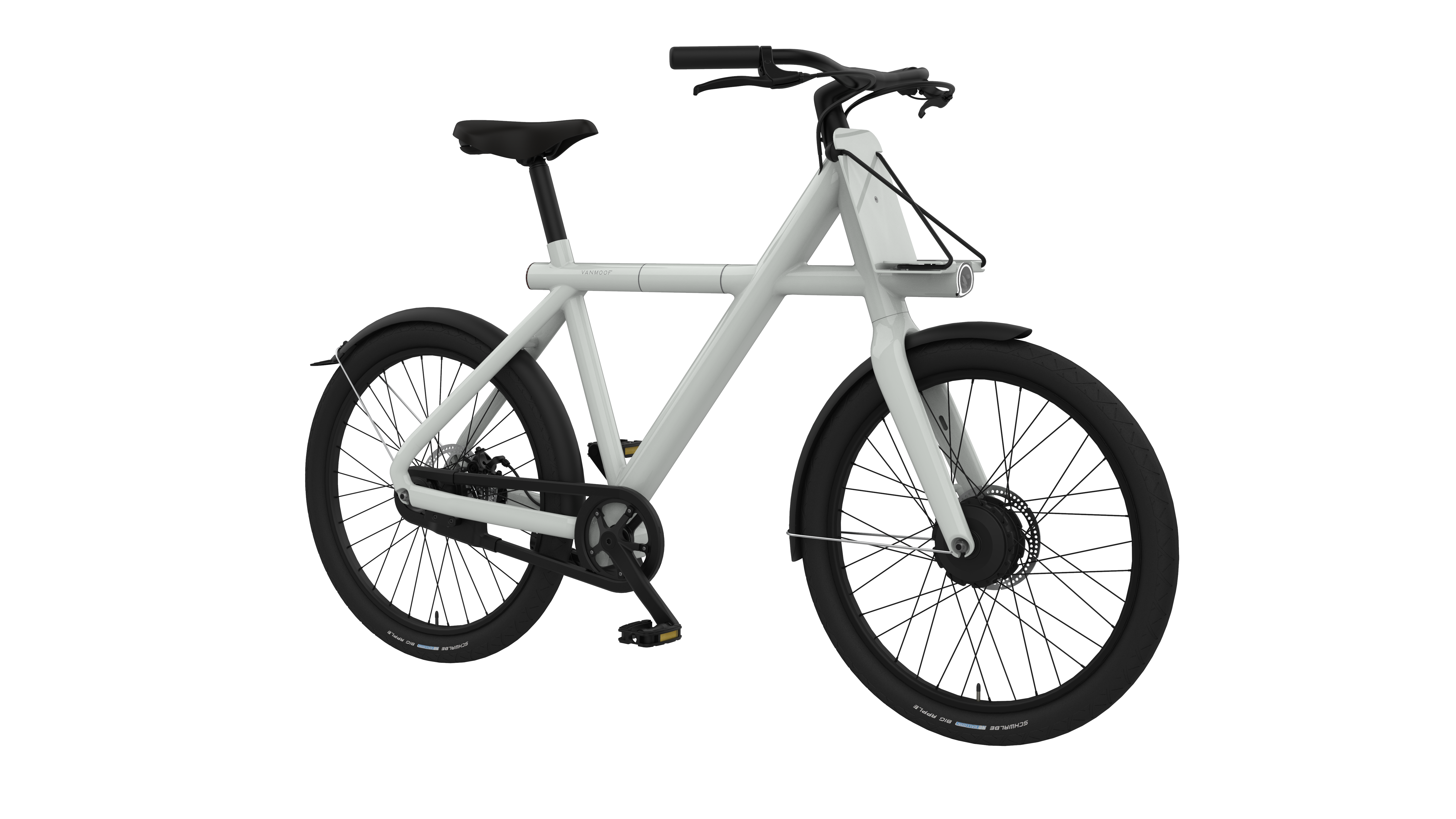 VanMoof S2 ホワイト　us特別モード　完動品 【引取限定:千代田区】 281130-EX2_fog_white_40front